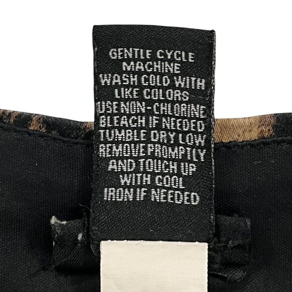 Torrid Leopard Print Sleeveless Back‎ Cut Out Peplum Blouse Tank Size 4X - Picture 5 of 6